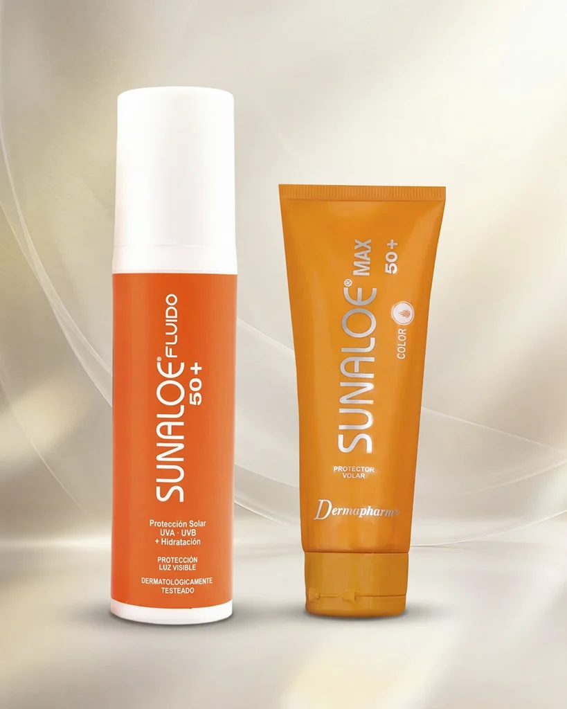 Protectores solares de la marca Sunaloe