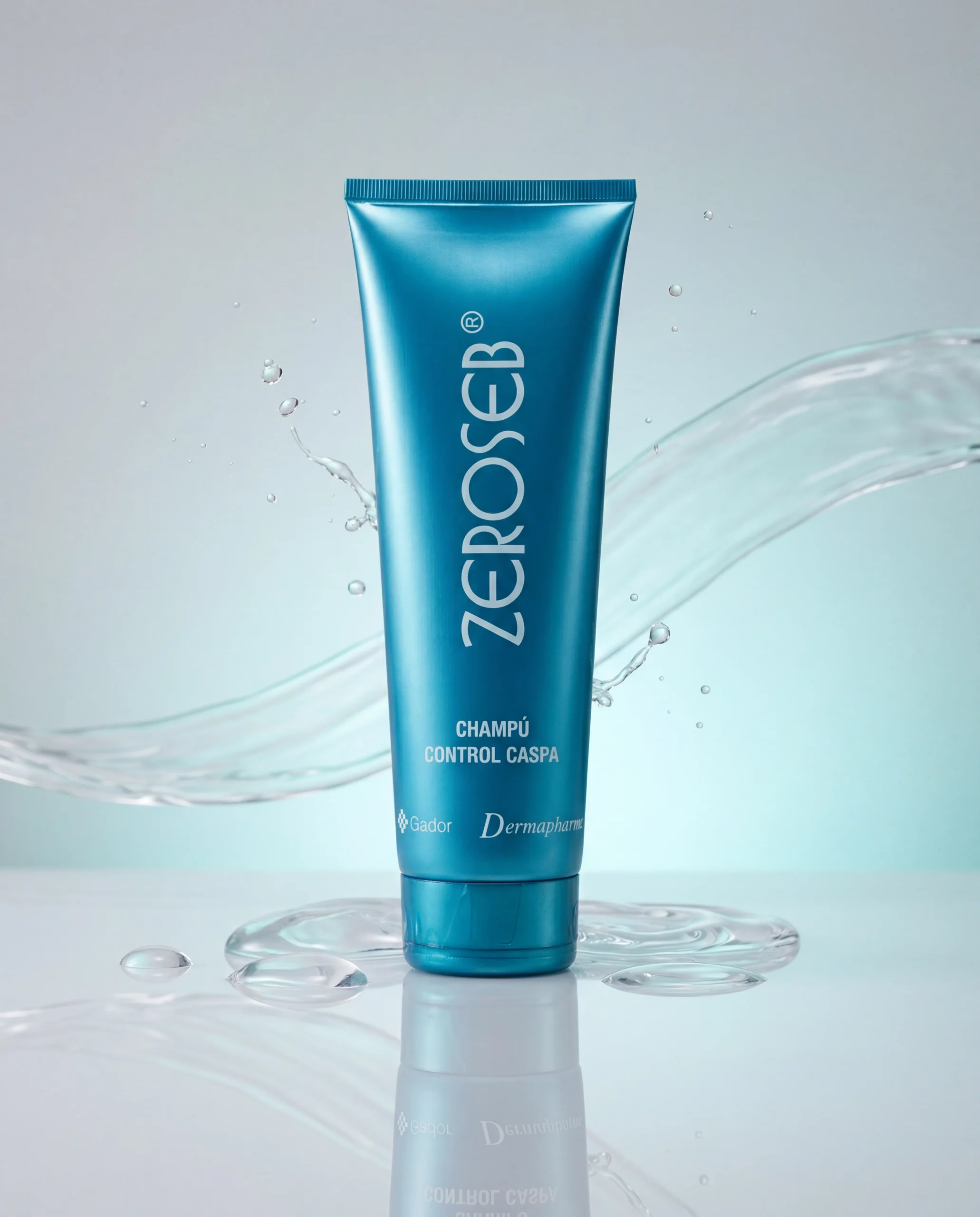 Champú anticaspa Zeroseb con agua